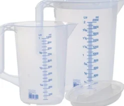 Messkannenset 1x 1000,1x 2000ml PP transp.D151xH205mm Griff geschl.HÜNERSDORFF