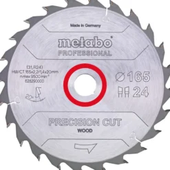 Metabo Kreissägeblatt precision cut wood - professional 160x20 Z24 WZ 20° - 628031000