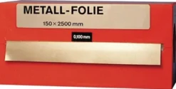 Metallfolie D.0,150mm MS MS63 L.2500mm B.150mm - 858829
