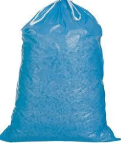 Müllsack m.Zugband Volumen 120l Maße 700x1000+50mm PE blau TRANSPAK