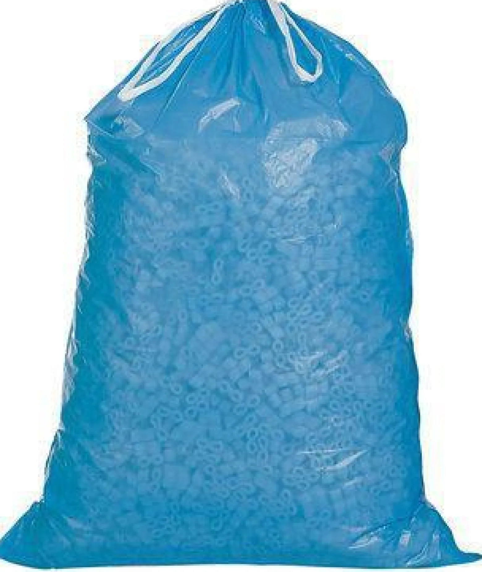 Müllsack m.Zugband Volumen 120l Maße 700x1000+50mm PE blau TRANSPAK
