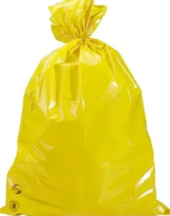 Müllsack Premium Inhalt 120l Maße 700x1100mm Stärke 45µ PE gelb TRANSPAK