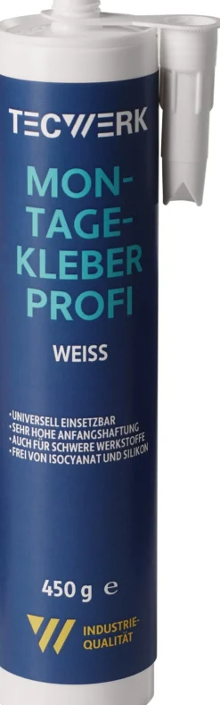 Montagekleber Profi weiß 450g Kartusche TECWERK