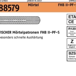 Mörtelpatrone R 88579 FHBII-PF 16x 95 f.FHB-S 10 Stück FISCHER