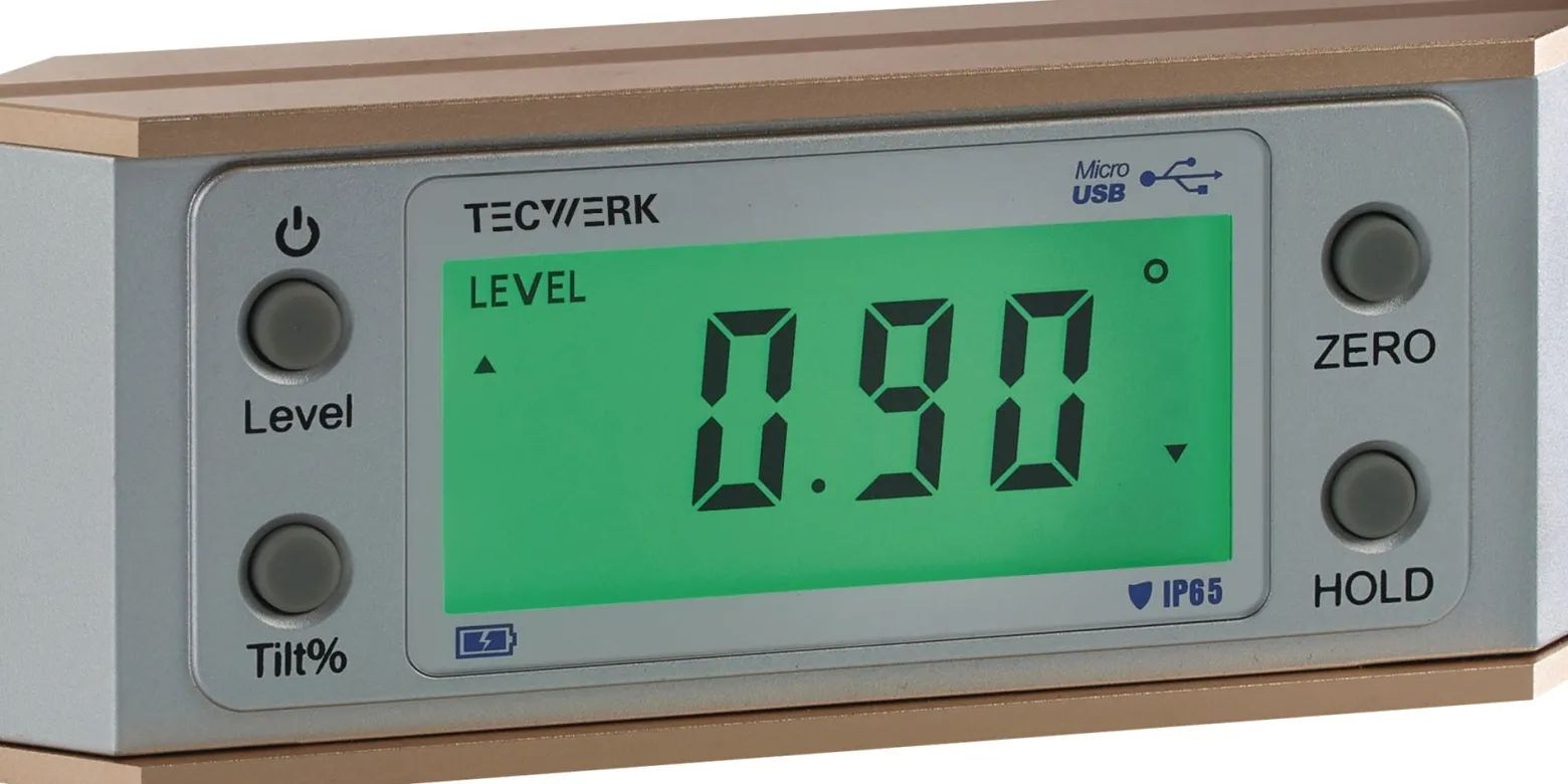 Neigungsmesser 0-90Grad dig.Abl.0,05Grad TECWERK