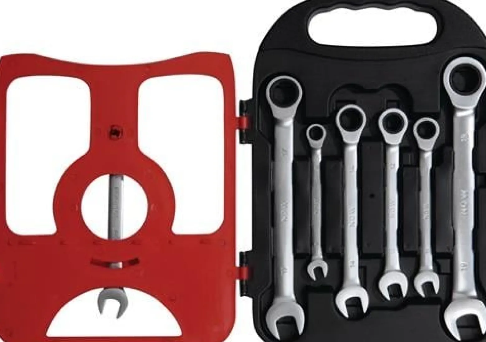NOW Knarrenringmaulschlüsselsatz 7-teilig Schlüsselweiten 8-19 mm - JX-700G / 4000802070