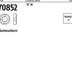 Nutmutter DIN 70852 M26x 1,5 17 H 10 Stück