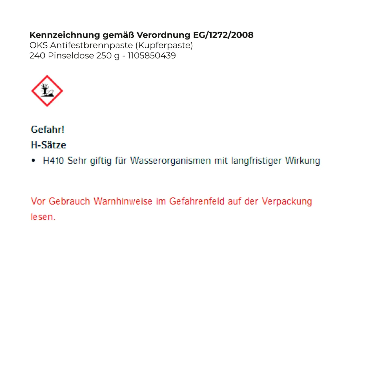 OKS Antifestbrennpaste (Kupferpaste) 240 Pinseldose 250 g - 1105850439