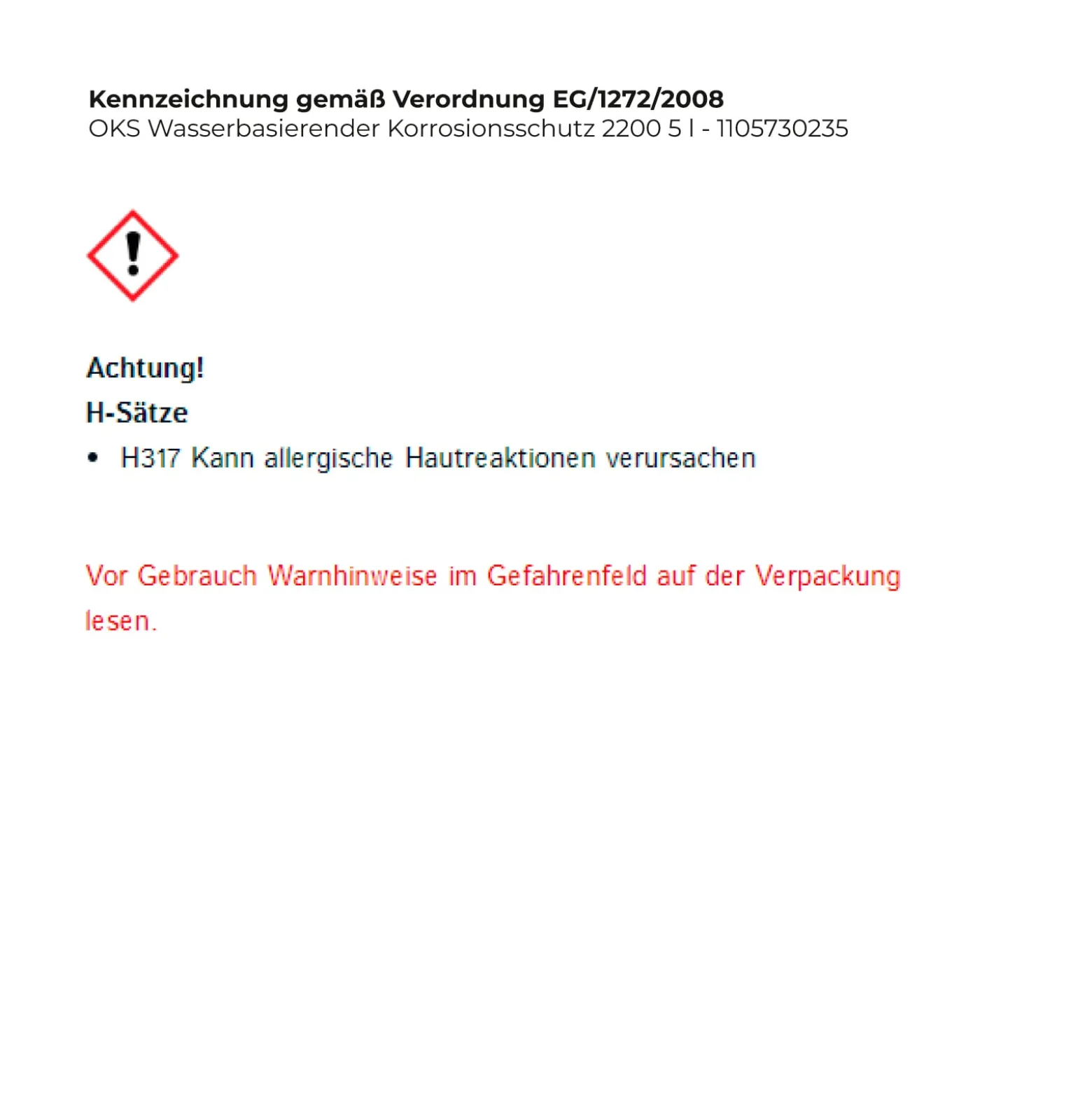 OKS Wasserbasierender Korrosionsschutz 2200 5 l - 1105730235