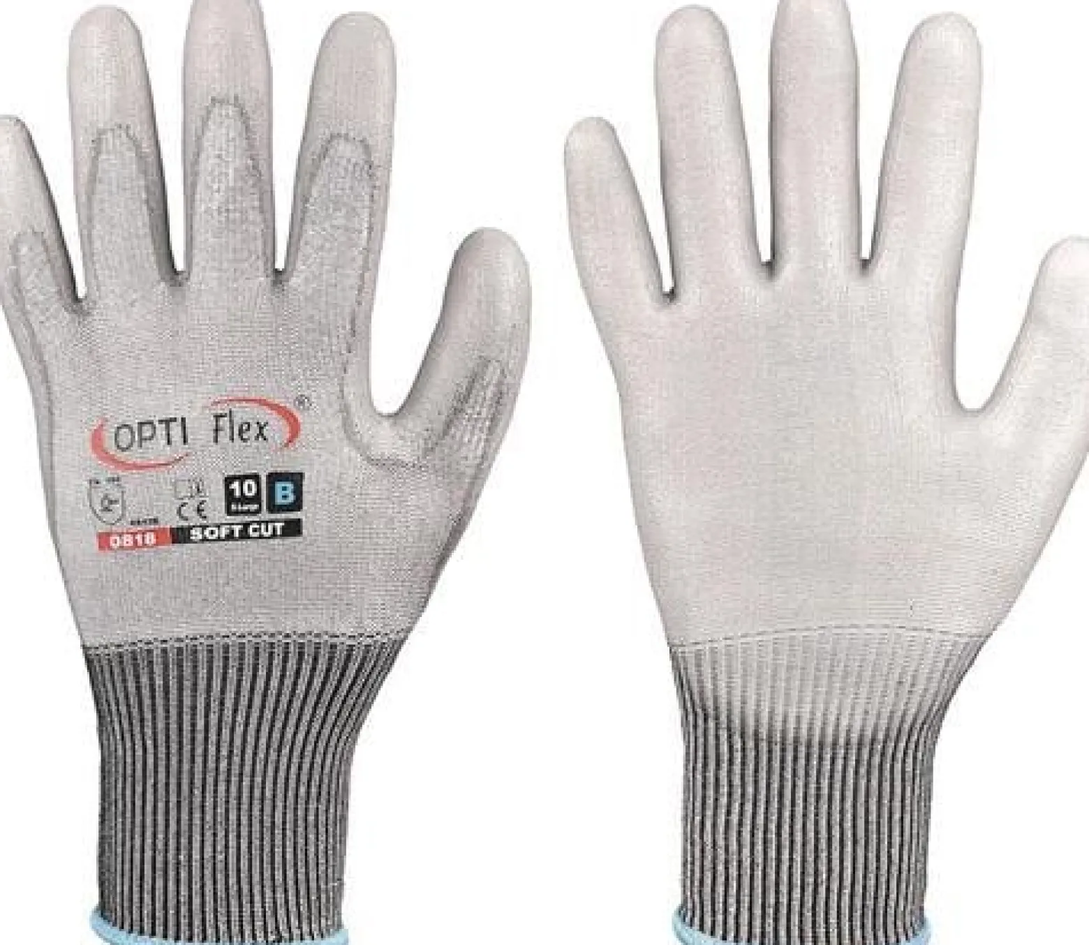 OPTIFLEX Handschuh SOFT CUT grau EN 420 / EN 388 PSA II Gr. 9 - 0818-09H