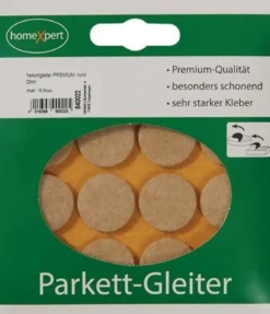 Parkettgleiter Premium 22mm Filz natur rd.selbstkl. - 540022