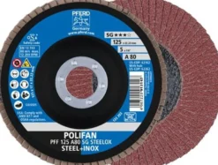 PFERD Fächerscheibe POLIFAN A SG STEELOX Ø 125 mm Körnung A-80 flach - 67608125
