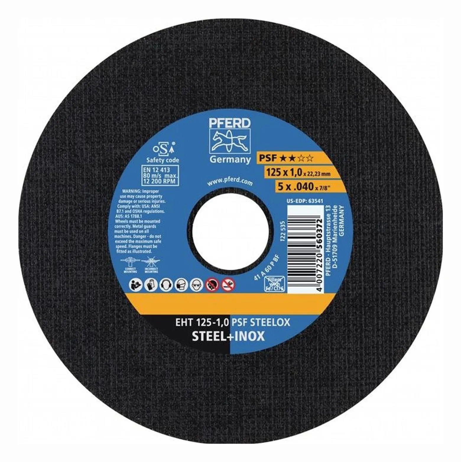 PFERD Trennscheibe PSF STEELOX Ø 150 x 1,6 mm gerade - 61724121