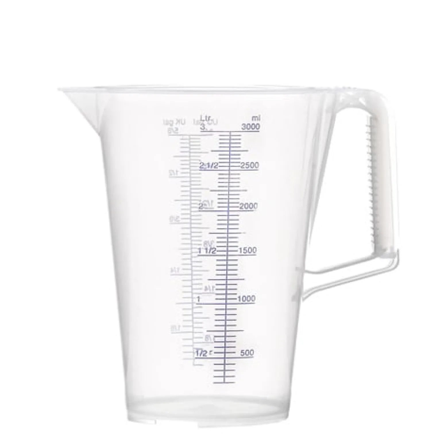 PRESSOL Messbecher 3l blau bedruckte Skala PP - 7084