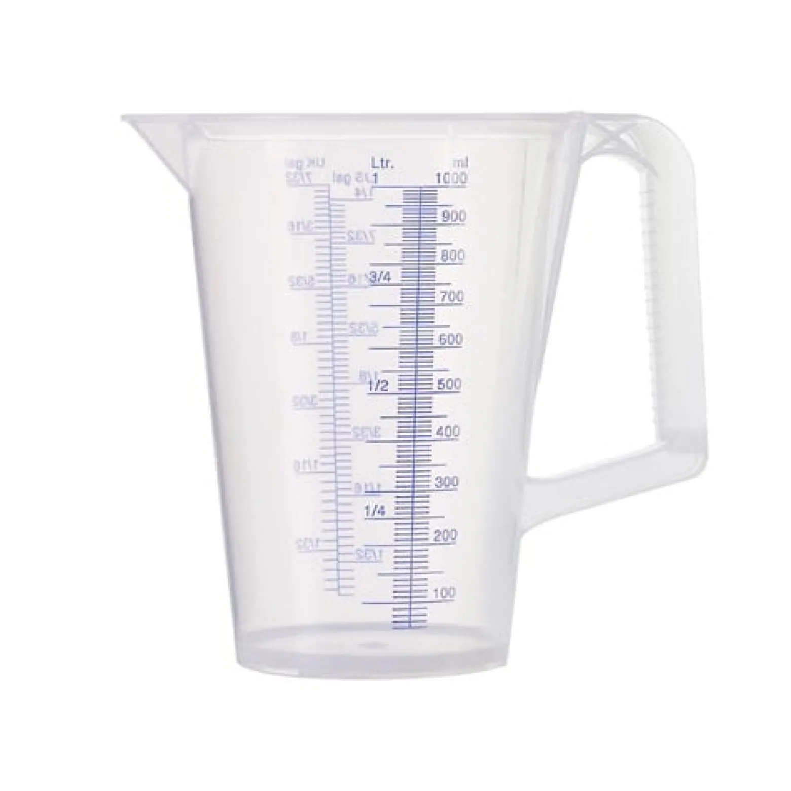 PRESSOL Messbecher 1l blau bedruckte Skala PP - 7082