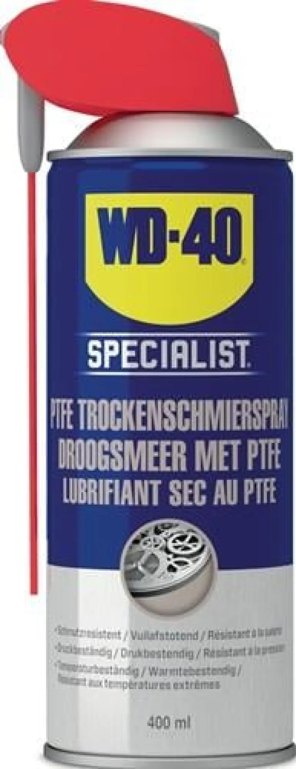 PTFE Trockenschmierspray dunkelgelb NSF H2 400 ml Spraydose Smart Straw™ WD-40