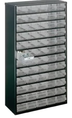 raaco Kleinteilemagazin B 306 x T 150 x H 552 mm Stahlblech mit Gummifüßen - 137386