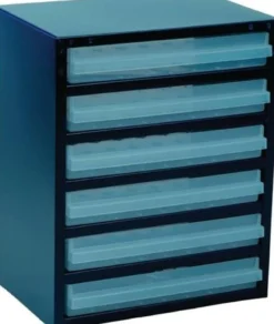 raaco Kleinteilemagazin B 357 x T 255 x H 435 mm Stahlblech 6 Schubladen - 137591