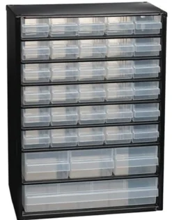 raaco Kleinteilemagazin B 306 x T 150 x H 420 mm Stahlblech 34 Schubladen - 132091 CABINET C 34