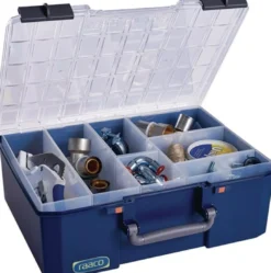 RAACO Sortimentskasten CarryLite 150 B413xT330xH147mm 8 Fächer blau - 147248