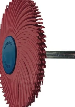 Radialbürstenscheibe Sunburst D.76mm K.220 Rot 10000min-¹ TYROLIT