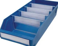 Regalkasten L400 x B180 x H95 mm blau PP - 510205