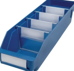 Regalkasten L400 x B120 x H95 mm blau PP - 510202