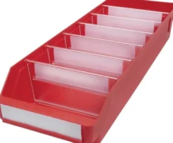Regalkasten L500 x B180 x H95 mm rot PP - 520305