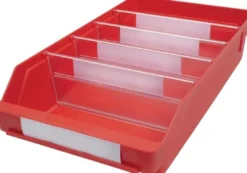 Regalkasten L400 x B240 x H95 mm rot PP - 520203