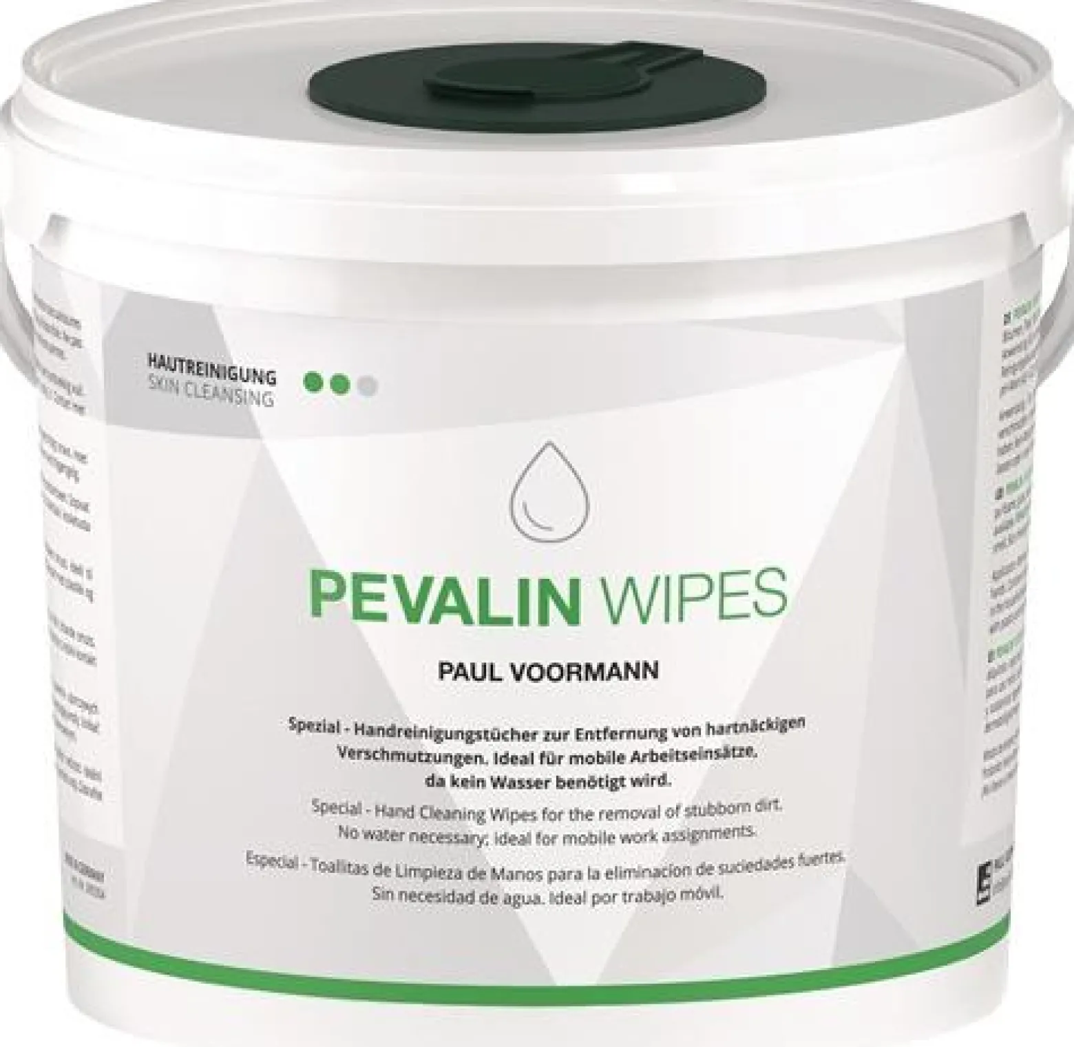 Reinigungstuch PEVALIN WIPES silikonfrei,pH-neutral 150 St.Eimer PAUL VOORMANN