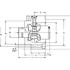 Röhm Anbauflansch mit Einbauspannsatz HSK-C, Nenngröße 50 - 820804