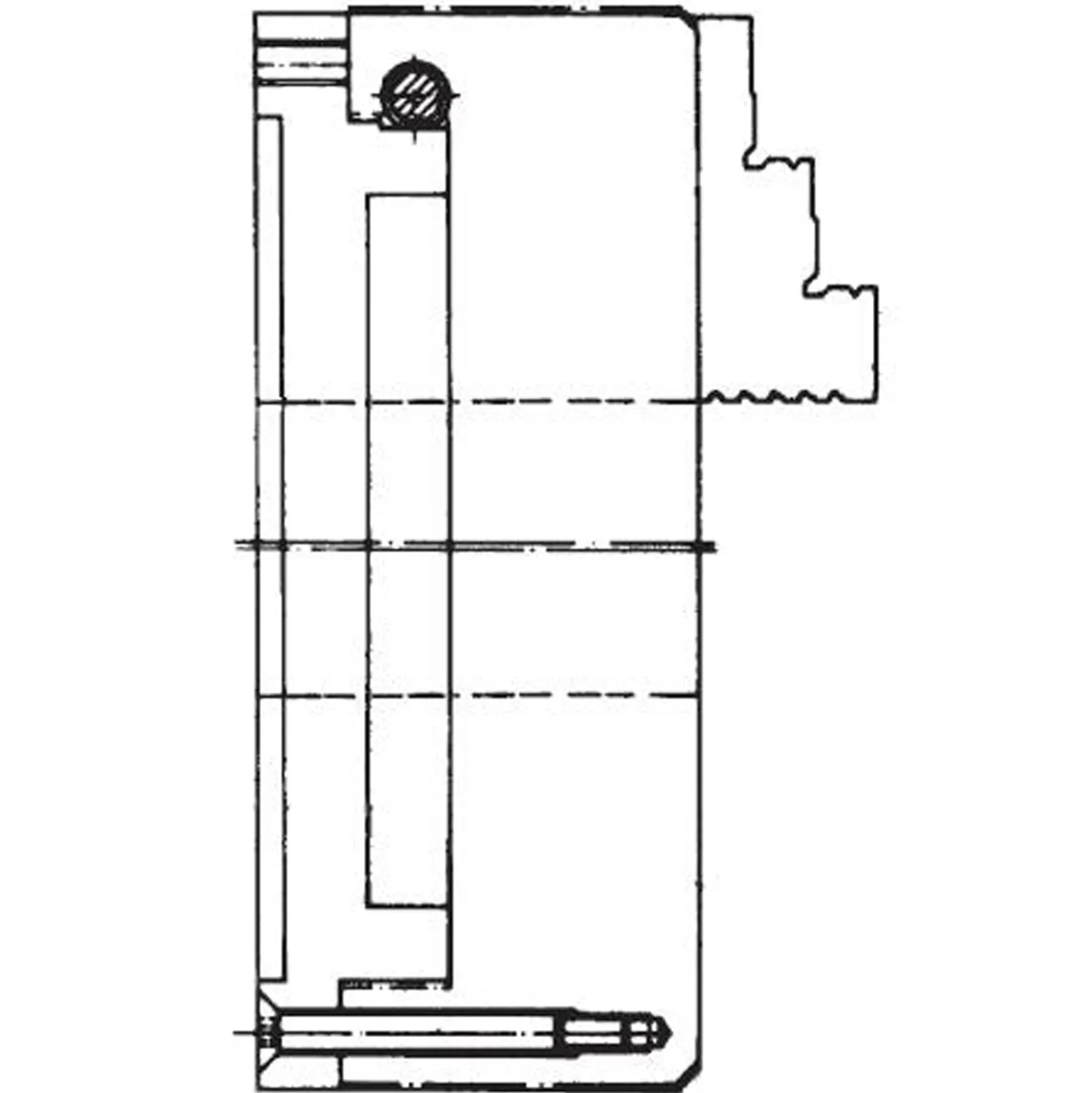 Röhm Dreh- und Schleiffutter ZS Hi-Tru, Größe 80, 3-Backen, DIN 6350 - 180259