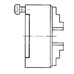Röhm ES 200, 4-Backen, DIN 6351, Form A, Stahlkörper - 111793