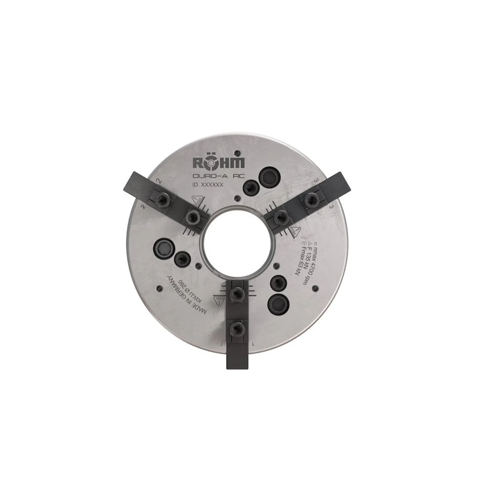 Röhm Kraftspannfutter DURO-A RC 180 DIN ISO 702-4 - ZA140 geradverzahnt Einzelentriegelung Edition 2022 - 185025