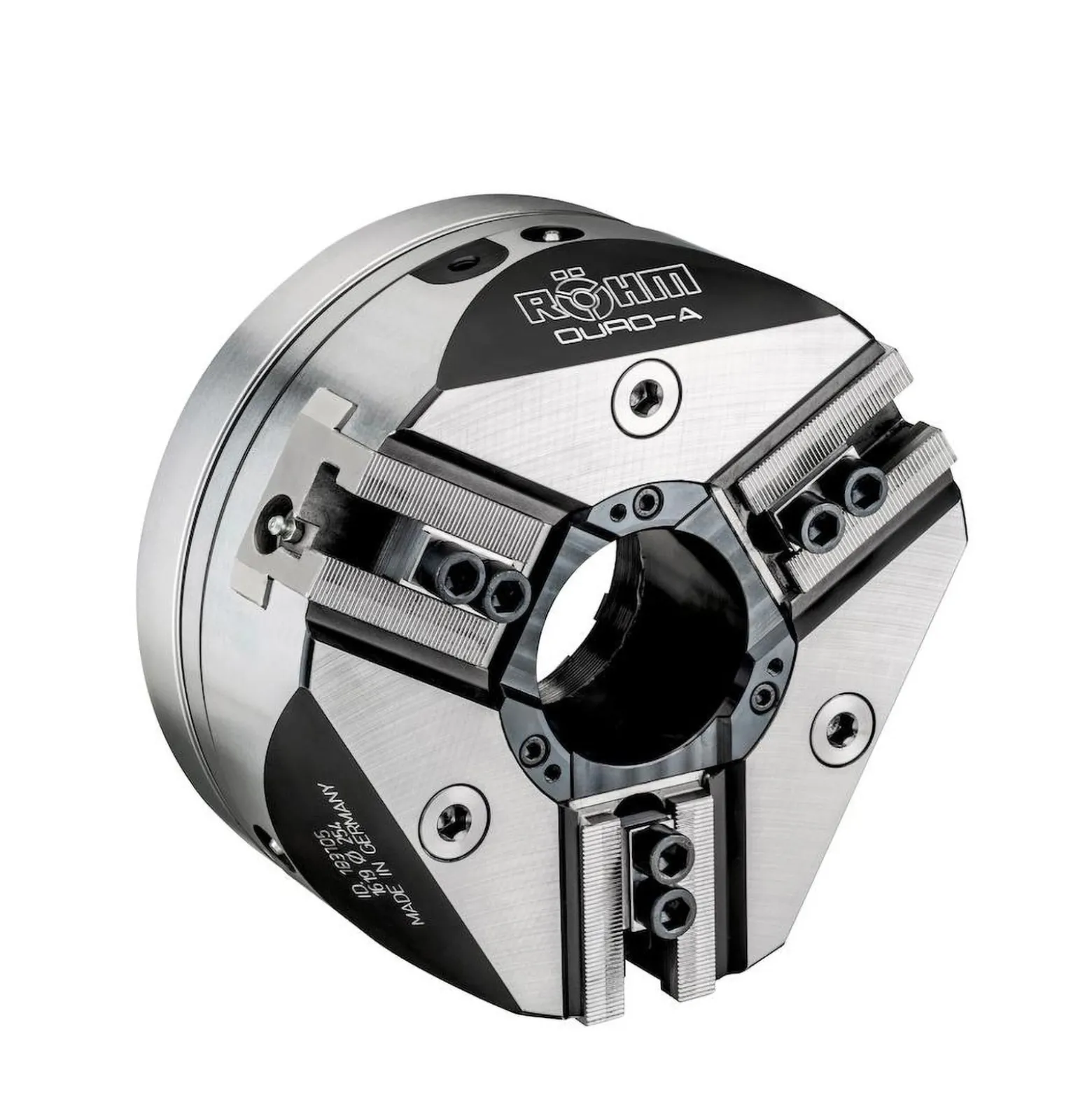 Röhm Kraftspannfutter DURO-A 135 Spitzverzahnung 90° Zylindrische Zentrieraufnahme - ZA 115 - 183701