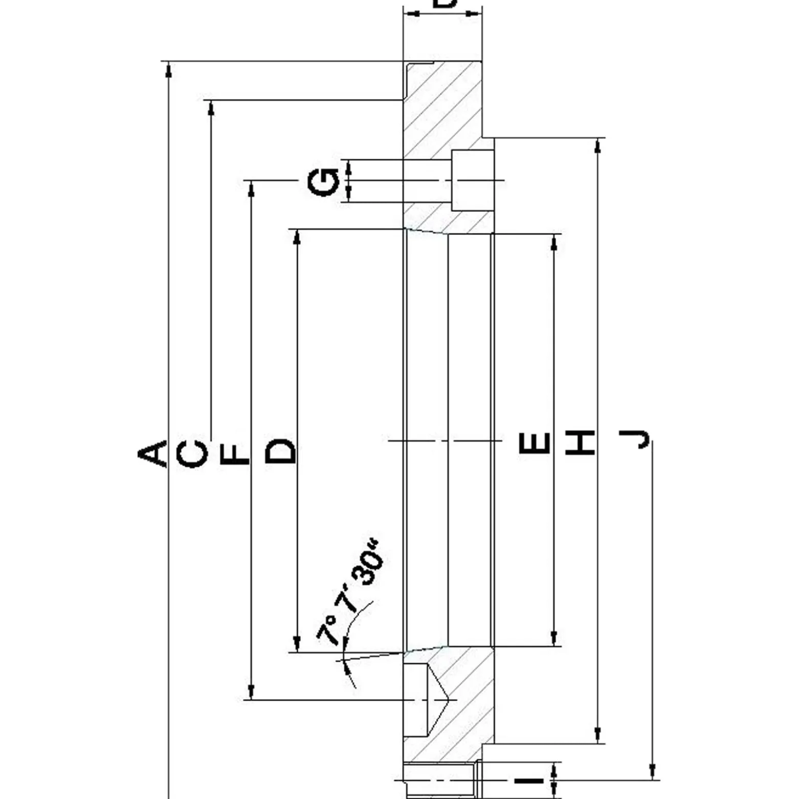 Röhm Kurzkegelflansch, Außen-Ø 315, Kurzkegel 8, ISO 702-1 - 176817