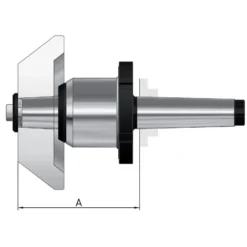 Röhm Mitlaufender Zentrierkegel, Aufnahme MK 6, Größe 496, mit Abdrückmutter - 304585