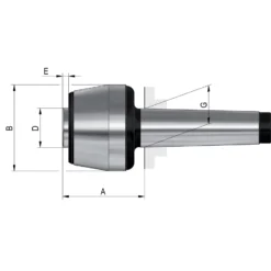 Röhm Mitlaufende Zentrierspitzen - für auswechselbare Einsätze, MK 2, Größe 102 - 061030