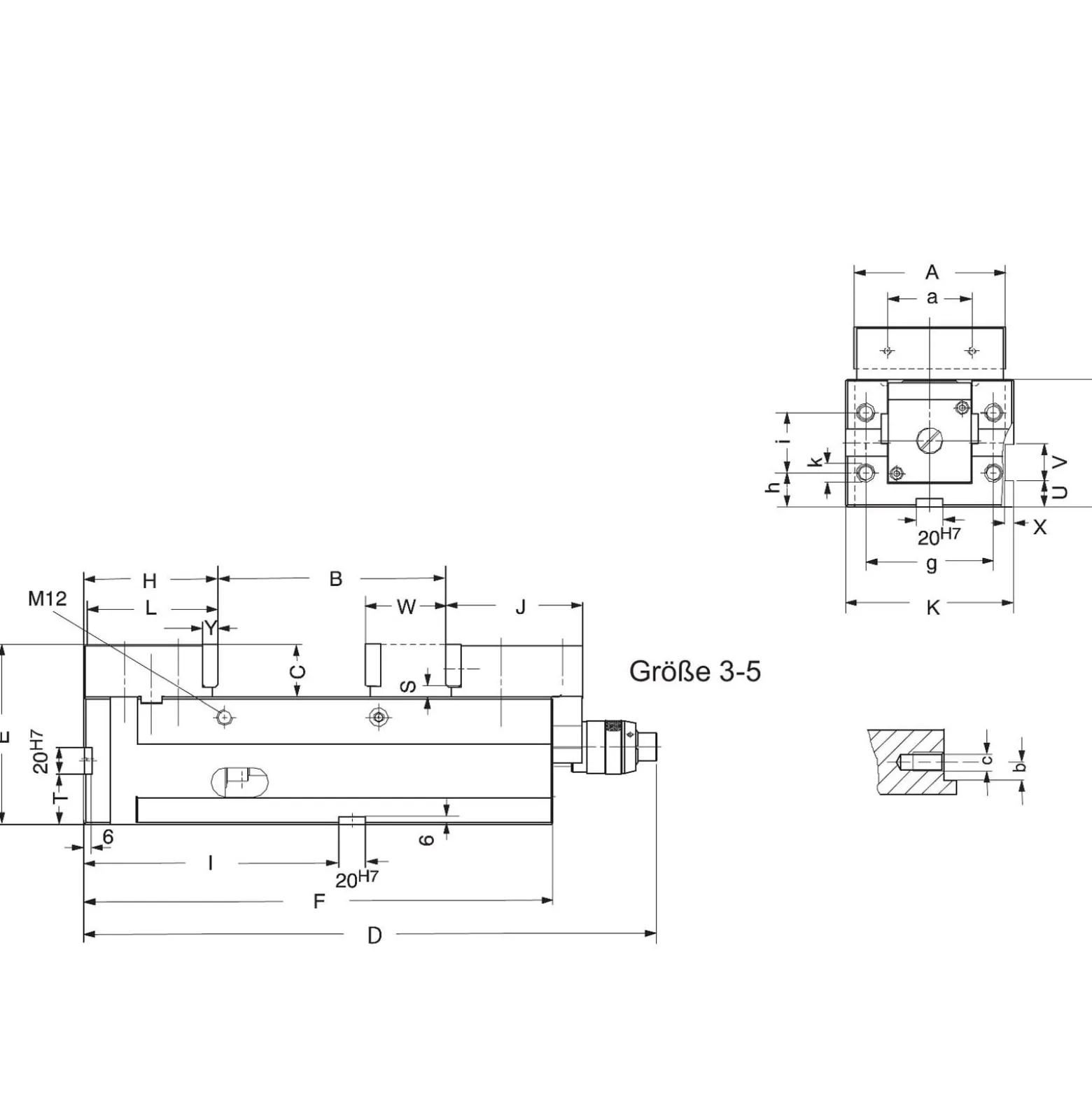 Röhm NC-Kompakt-Spanner RKK, Größe 3, Backenbreite 135 - 148545