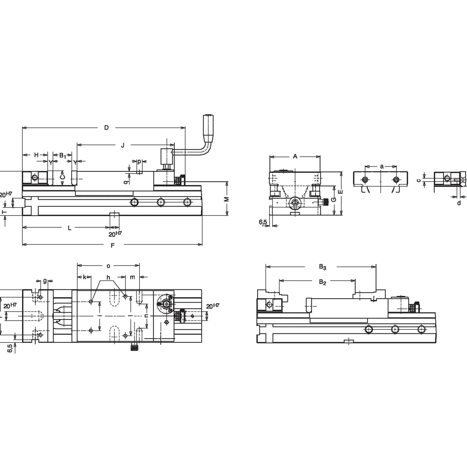 Röhm NC-Kraftspanner RBAW, Größe 2, Backenbreite 113, mit Winkeltrieb, Standard - 154763