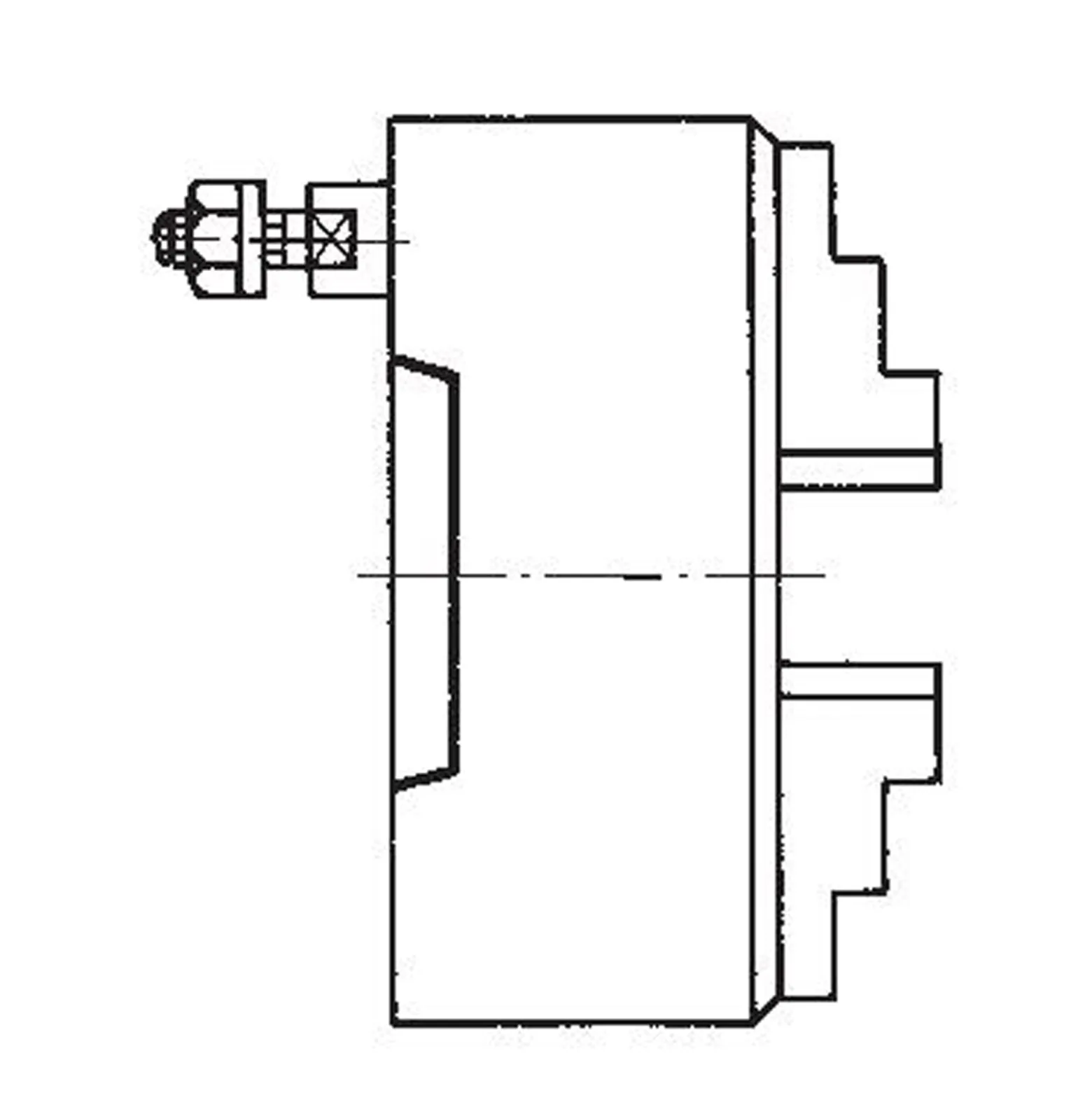 Röhm Planspiralfutter Duro-M 250/4 Bajonett (ISO 702-3/DIN 55027) KK 6 Grund- und Aufsatzbacken - 185559