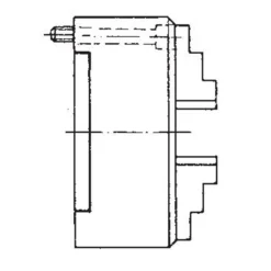 Röhm Planspiralfutter Duro-M 160/4 Zylindrische Aufnahme (DIN 6350 Form A) Bohr- und Drehbacken Befestigung von vorne - 185368