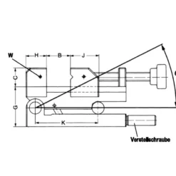 Röhm Präzisionsspanner PS-SV, Größe 2, Backenbreite 90, Schwenkachse vorn - 370779