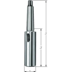 Röhm Verlängerungshülsen, DIN 2187, Kegel außen MK 5, innen MK 5, gehärtet - 029140