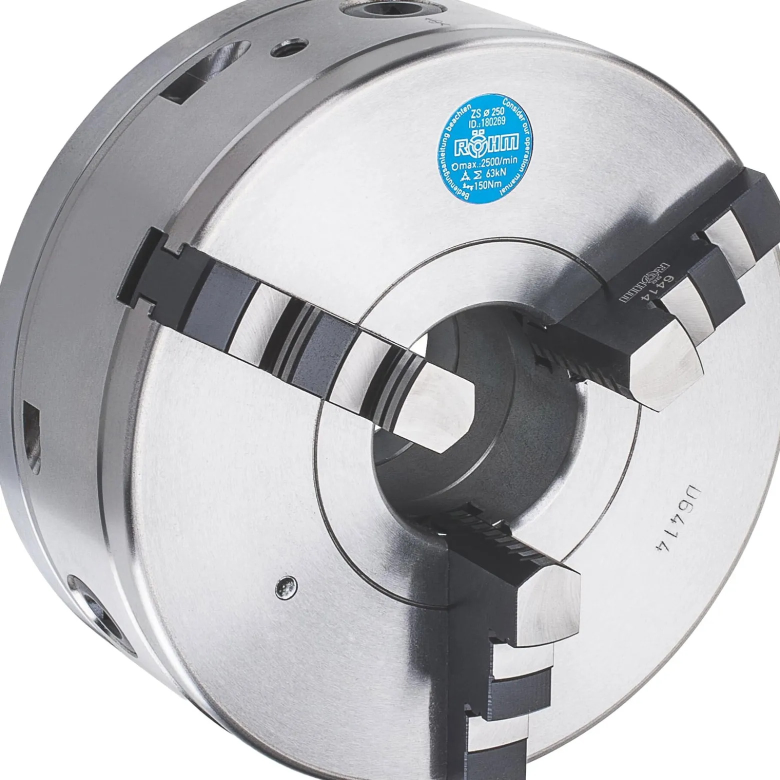 Röhm ZS Hi-Tru 200, 3-Backen, DIN 6350, Zylindrische Zentrieraufnahme, Form A - 180281