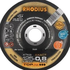 RHODIUS Trennscheibe XTK8 Ø 125 x 0,8 mm INOX 22,23 mm - 206684