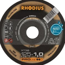 RHODIUS Trennscheibe XT38 Ø 125 x 1 mm INOX 22,23 mm - 204621