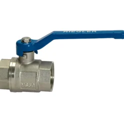 Riegler Kugelhahn valve line Handhebel blau MS vernickelt IG/IG G 1/2 - 115713