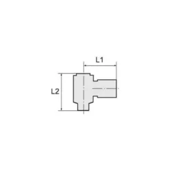 Riegler L-Steckverschraubung Blaue Serie AG G 1/2″ SW 24 mm m. O-Ring drehb. zyl. 8 mm - 109276