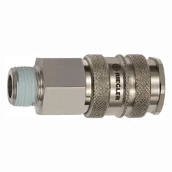 Riegler Schnellverschlusskupplung NW 10 Stahl / Messing vernickelt R 3/4 AG - 141555